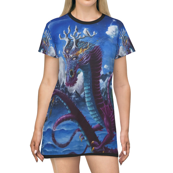 Dragon2 - All Over Print T-Shirt Dress