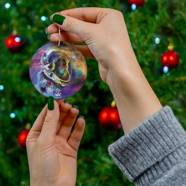 Orion Spaceman  Round Ceramic Ornaments