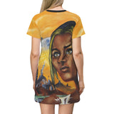 Dark they were with golden Eye - All Over Print T-Shirt Dress