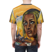 Dark they were with golden Eye - Unisex AOP Cut & Sew Tee