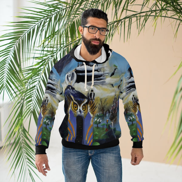 nature VS Man - AOP Unisex Pullover Hoodie