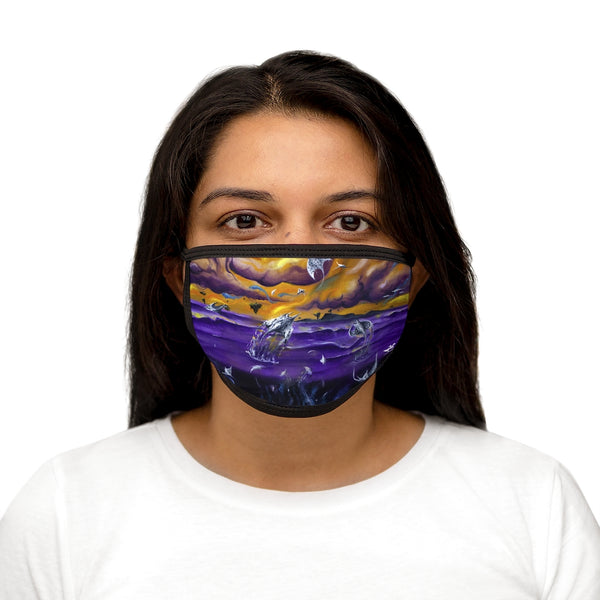 Dimensions Within  -Mixed-Fabric Face Mask