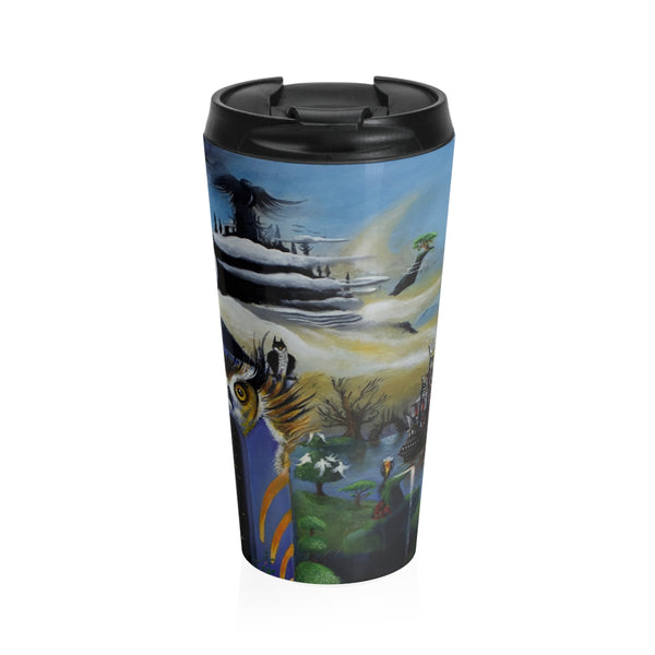 Nature VS Man - Stainless Steel Travel Mug