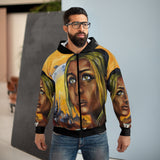 Dark they were with golden Eye - AOP Unisex Zip Hoodie