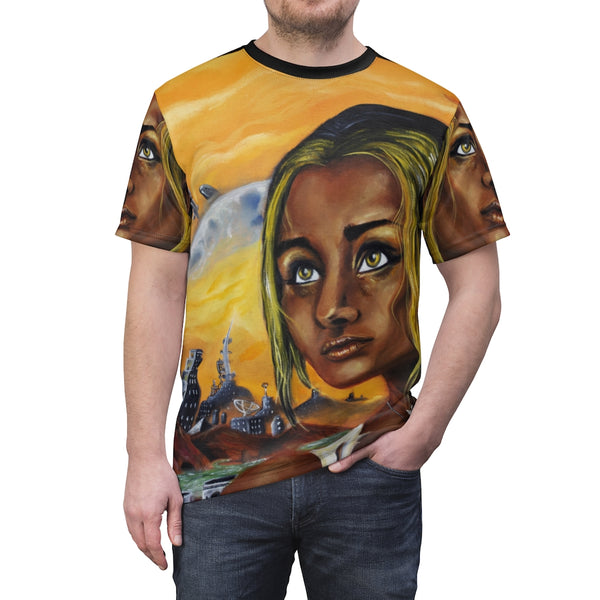 Dark they were with golden Eye - Unisex AOP Cut & Sew Tee