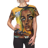 Dark they were with golden Eye - Women's AOP Cut & Sew Tee