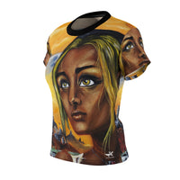 Dark they were with golden Eye - Women's AOP Cut & Sew Tee