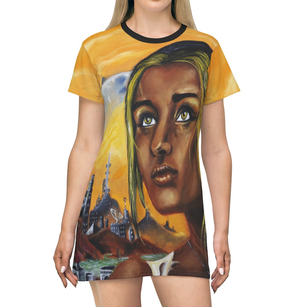 Dark they were with golden Eye - All Over Print T-Shirt Dress