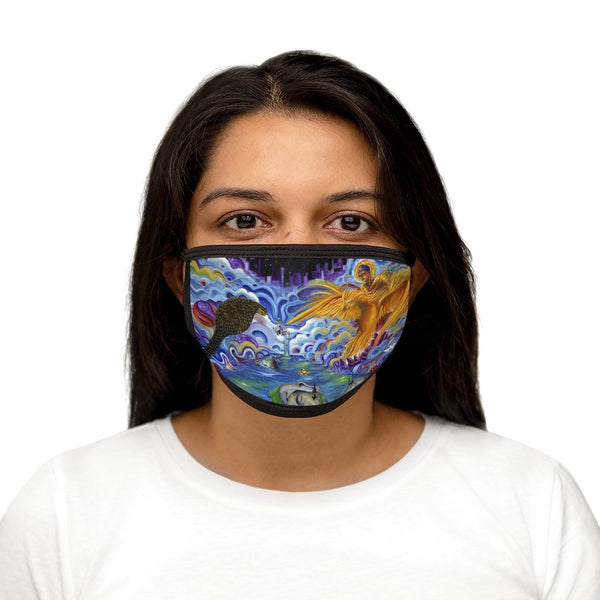 Buddha  -Mixed-Fabric Face Mask