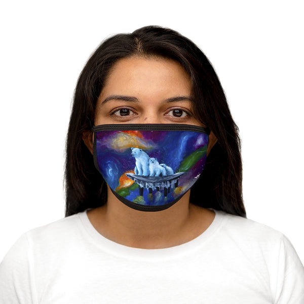 Alone -Mixed-Fabric Face Mask